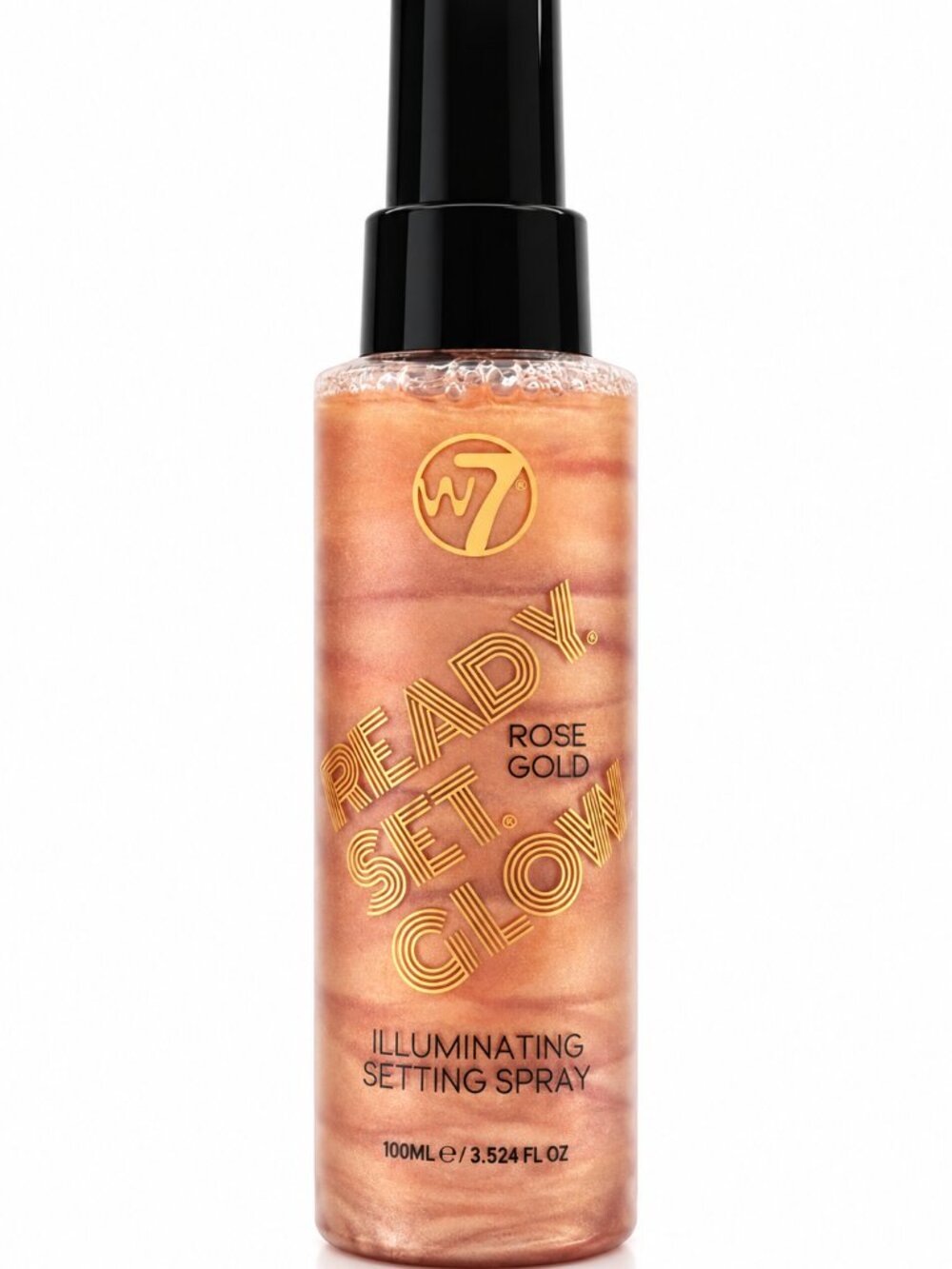 $7 Add-On When Bundled - W7 Ready Set Glow Illuminating Fixing Spray Rose Gold
